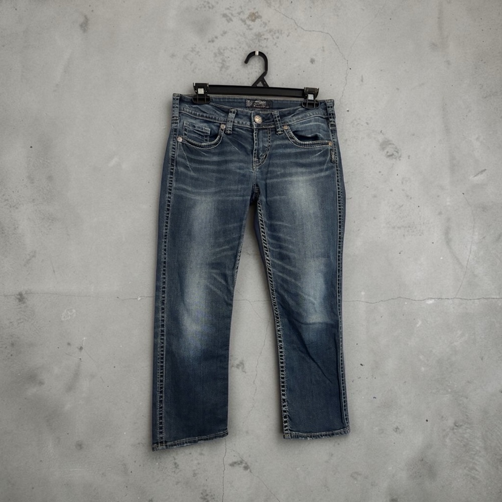 Silver Jeans Co Capri Jeans | Mid Rise Stretch Denim Capris